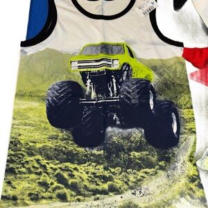 Monster Truck Graphic Kids Tank Top
